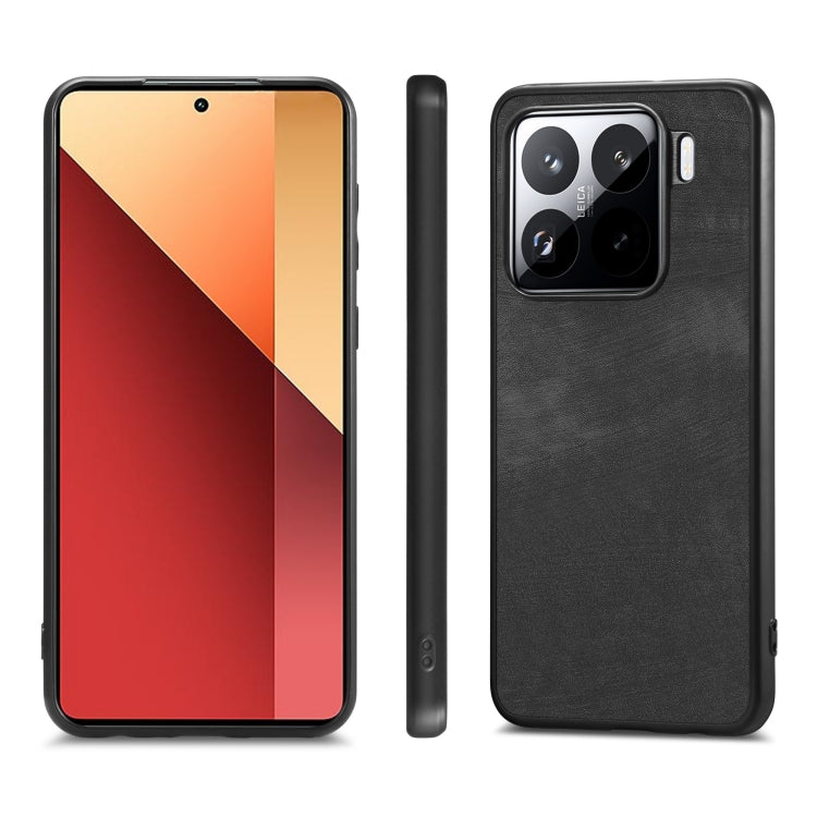 For Xiaomi 15 Pro Vintage Leather PC Back Cover Phone Case