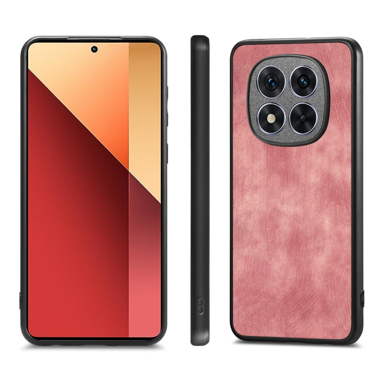 For Xiaomi Redmi Note 14 5G Vintage Leather PC Back Cover Phone Case