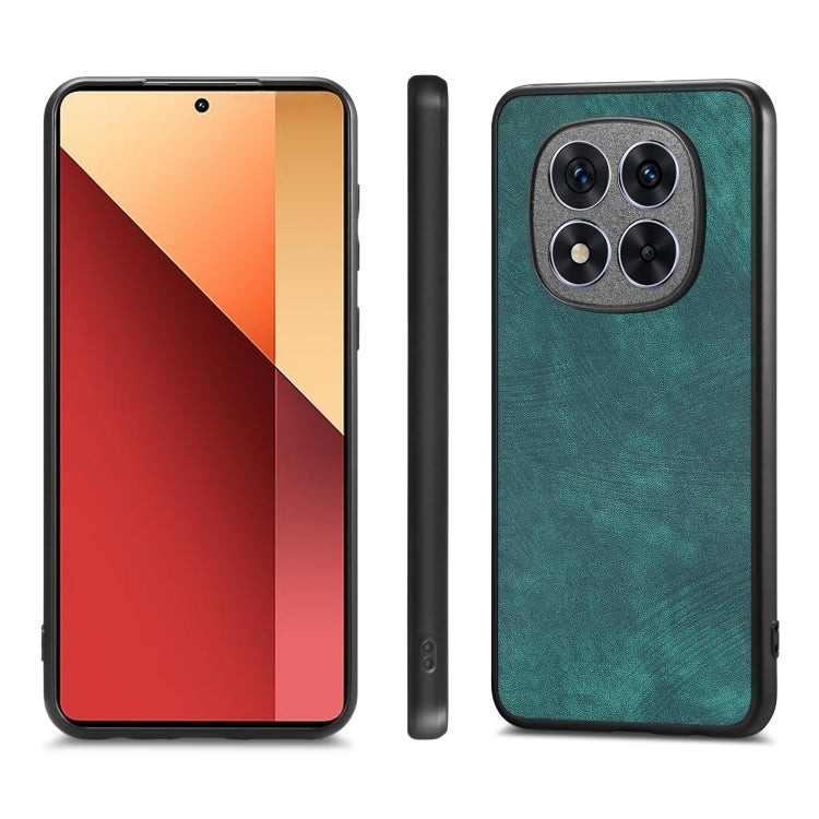 For Xiaomi Redmi Note 14 5G Vintage Leather PC Back Cover Phone Case