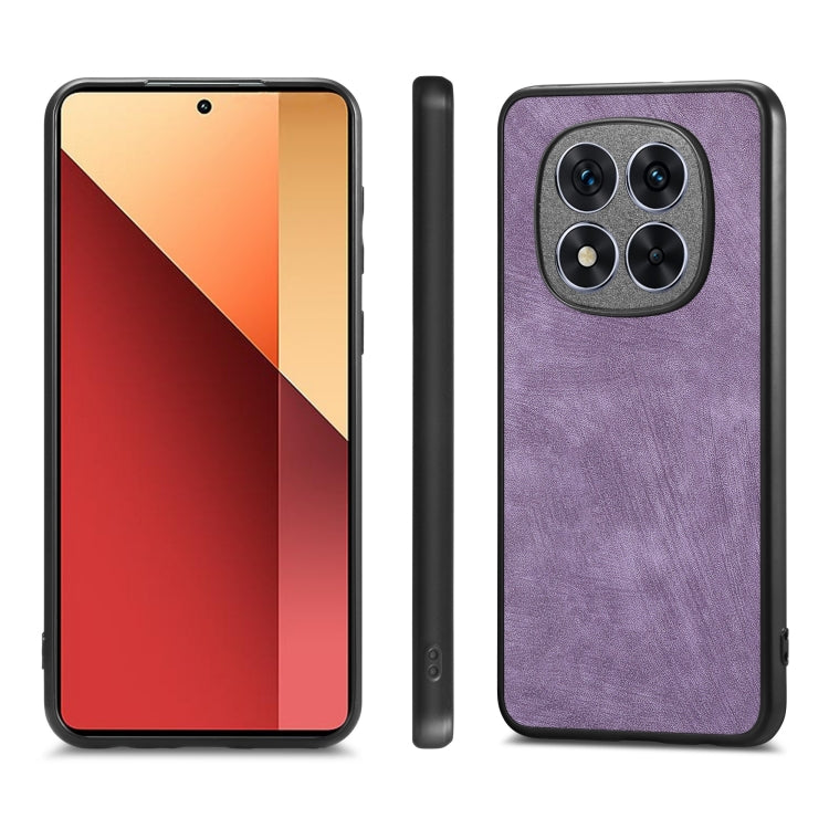 For Xiaomi Redmi Note 14 5G Vintage Leather PC Back Cover Phone Case