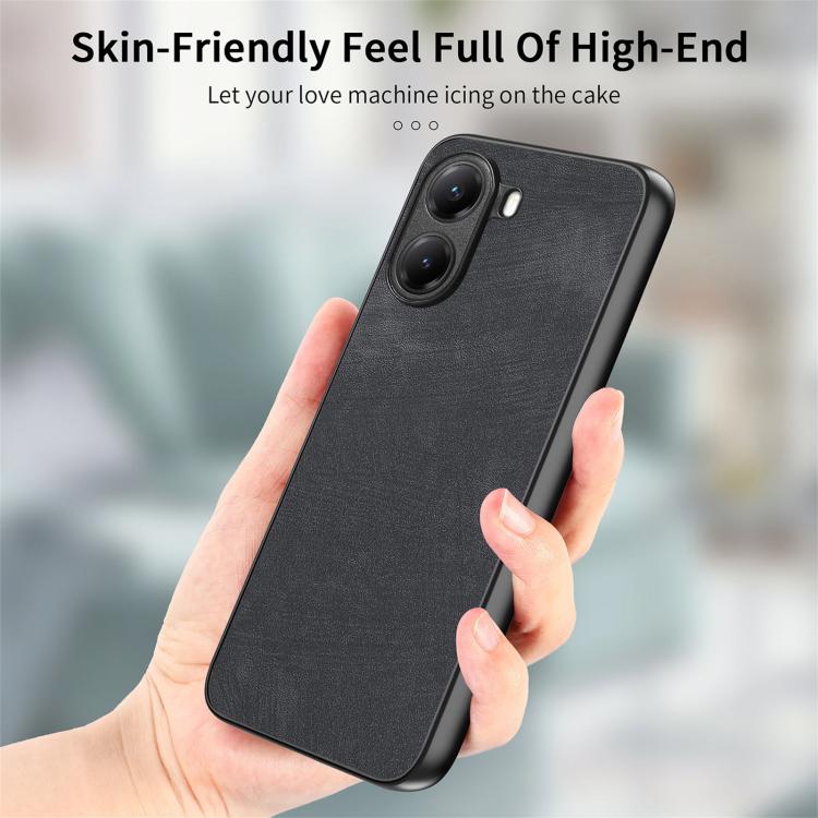 For Redmi Turbo 4 Vintage Leather PC Back Cover Phone Case