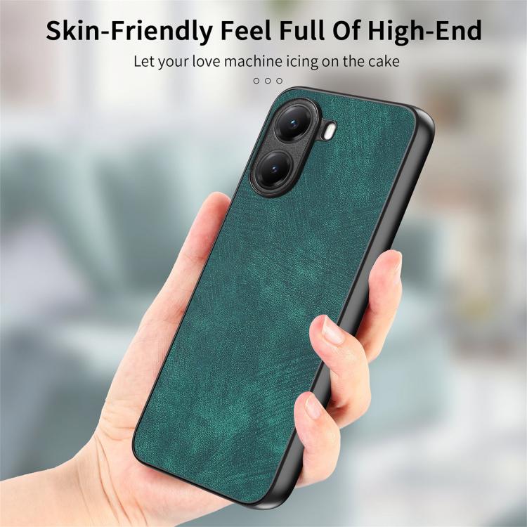 For Xiaomi Poco X7 Pro Vintage Leather PC Back Cover Phone Case