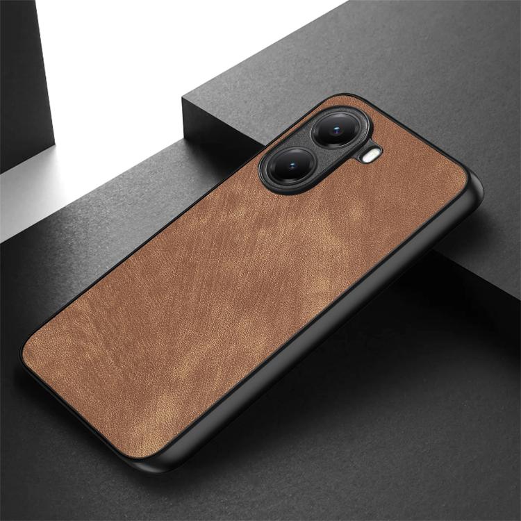 For Xiaomi Poco X7 Pro Vintage Leather PC Back Cover Phone Case