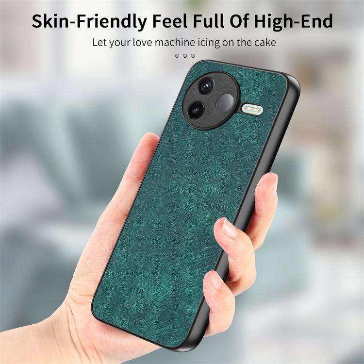 For Redmi K80 / Poco F7 Pro Vintage Leather PC Back Cover Phone Case
