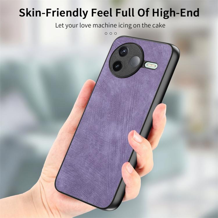 For Redmi K80 / Poco F7 Pro Vintage Leather PC Back Cover Phone Case