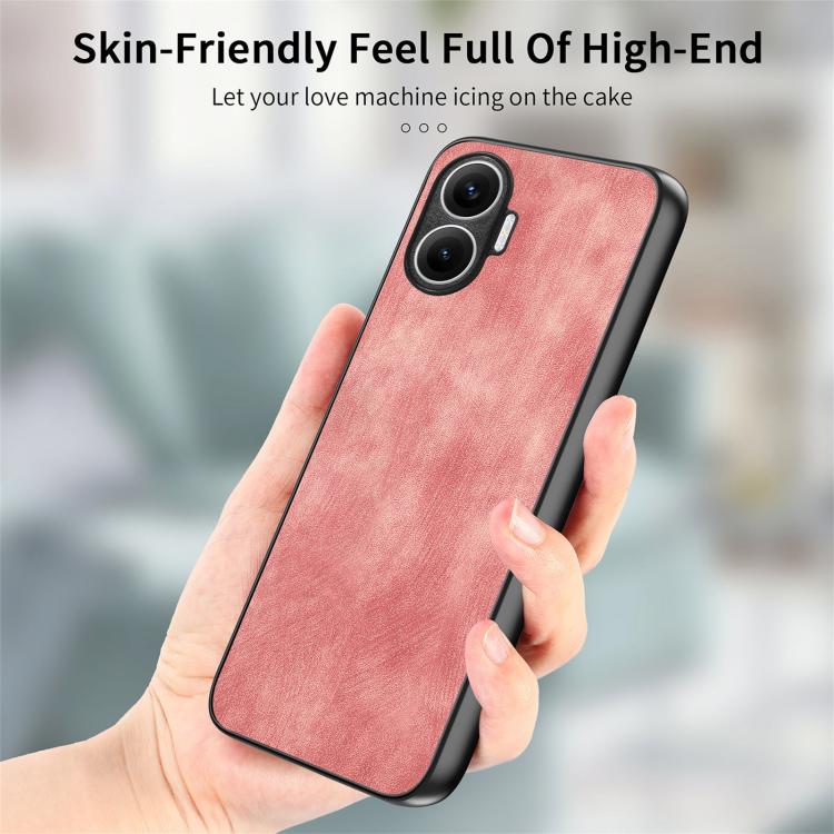 For Redmi Turbo 4 Pro Vintage Leather PC Back Cover Phone Case