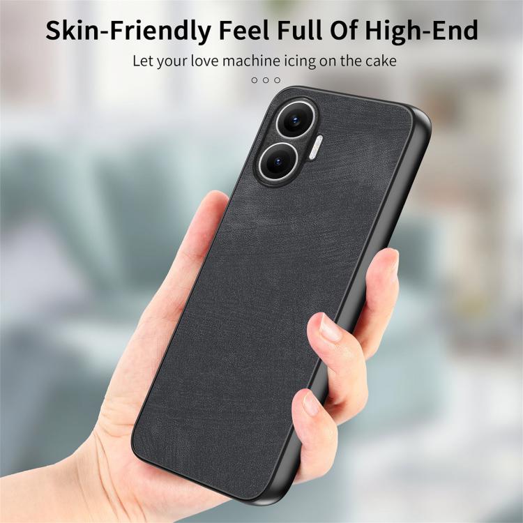For Redmi Turbo 4 Pro Vintage Leather PC Back Cover Phone Case