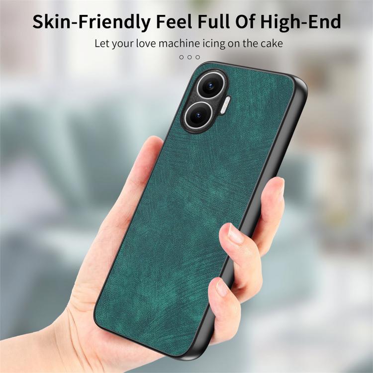 For Redmi Turbo 4 Pro Vintage Leather PC Back Cover Phone Case