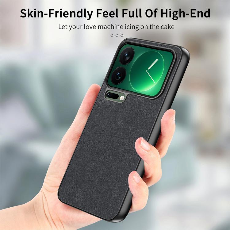 For Xiaomi 17 Pro Vintage Leather PC Back Cover Phone Case