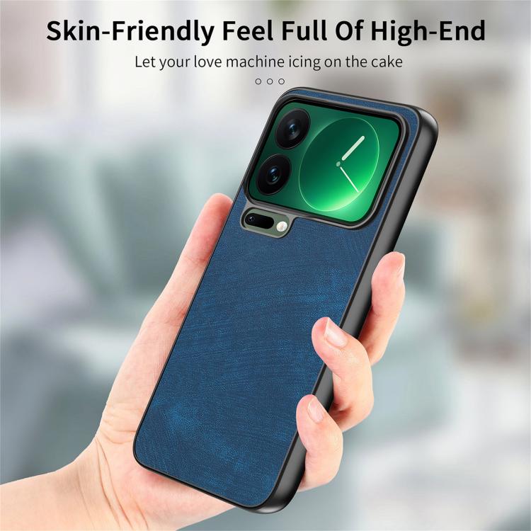 For Xiaomi 17 Pro Vintage Leather PC Back Cover Phone Case