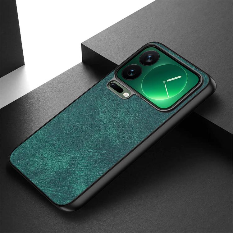 For Xiaomi 17 Pro Vintage Leather PC Back Cover Phone Case