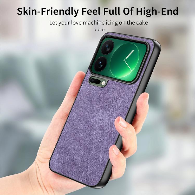 For Xiaomi 17 Pro Max Vintage Leather PC Back Cover Phone Case