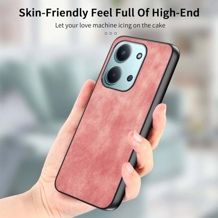 For Redmi 15C 5G / 4G Global 171mm Vintage Leather PC Back Cover Phone Case