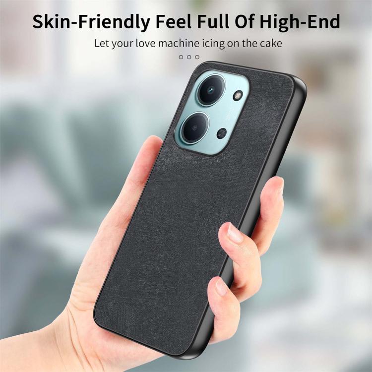 For Redmi 15C 5G / 4G Global 171mm Vintage Leather PC Back Cover Phone Case