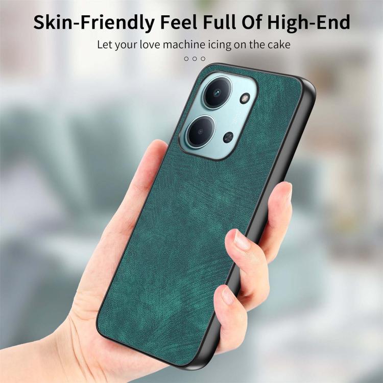 For Redmi 15C 5G / 4G Global 171mm Vintage Leather PC Back Cover Phone Case