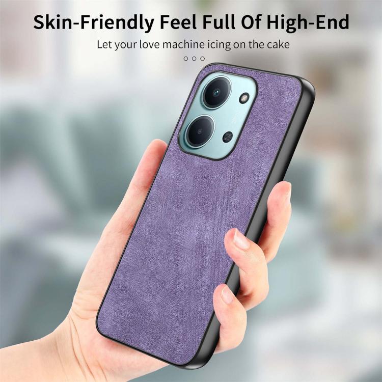 For Redmi 15C 5G / 4G Global 171mm Vintage Leather PC Back Cover Phone Case