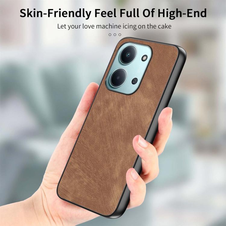 For Redmi 15C 5G / 4G Global 171mm Vintage Leather PC Back Cover Phone Case