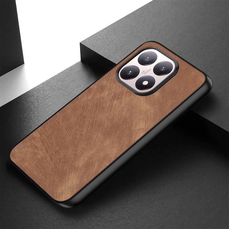 For Xiaomi 15T Vintage Leather PC Back Cover Phone Case