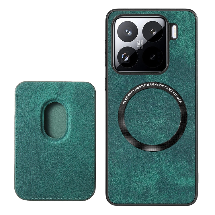 For Xiaomi 15 Retro Leather Card Bag Magnetic Phone Case