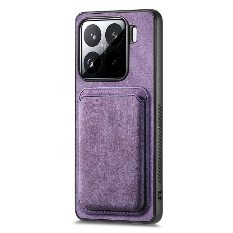 For Xiaomi 15 Retro Leather Card Bag Magnetic Phone Case