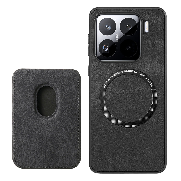 For Xiaomi 15 Retro Leather Card Bag Magnetic Phone Case