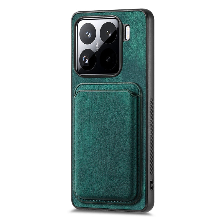 For Xiaomi 15 Pro Retro Leather Card Bag Magnetic Phone Case
