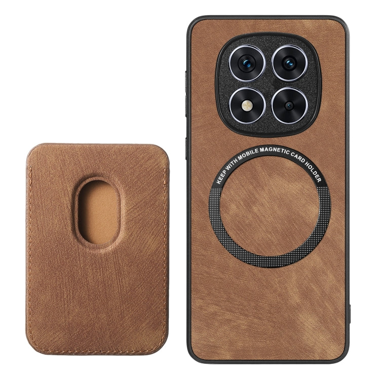 For Xiaomi Redmi Note 14 Pro 5G Retro Leather Card Bag Magnetic Phone Case