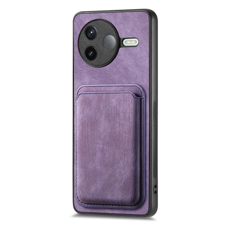 For Redmi K80 Retro Leather Card Bag Magnetic Phone Case
