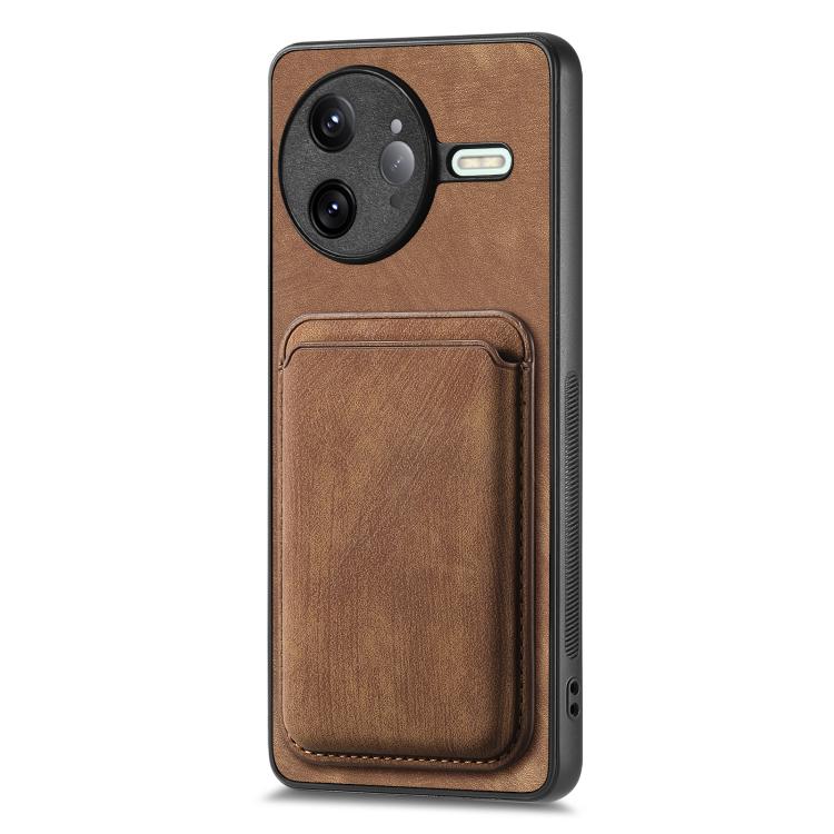 For Redmi K80 Pro Retro Leather Card Bag Magnetic Phone Case