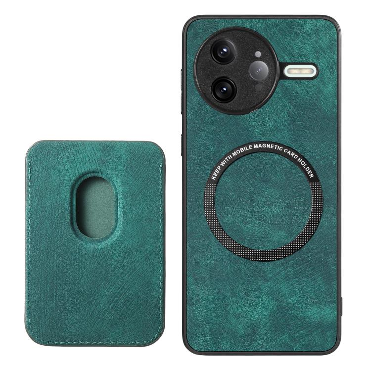 For Redmi K80 Pro Retro Leather Card Bag Magnetic Phone Case