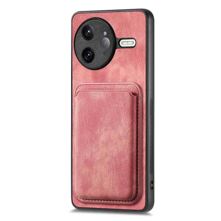 For Redmi K80 Pro Retro Leather Card Bag Magnetic Phone Case