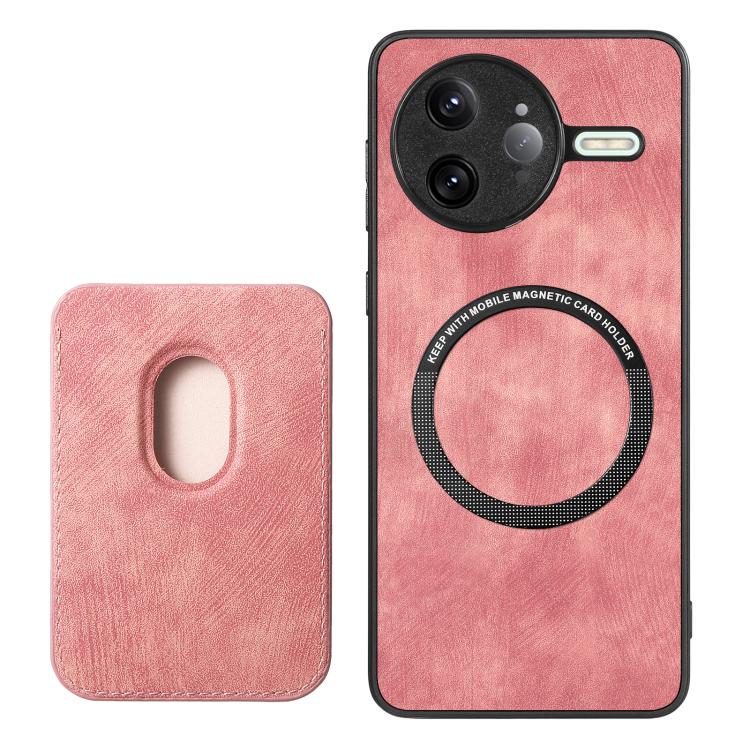 For Redmi K80 Pro Retro Leather Card Bag Magnetic Phone Case