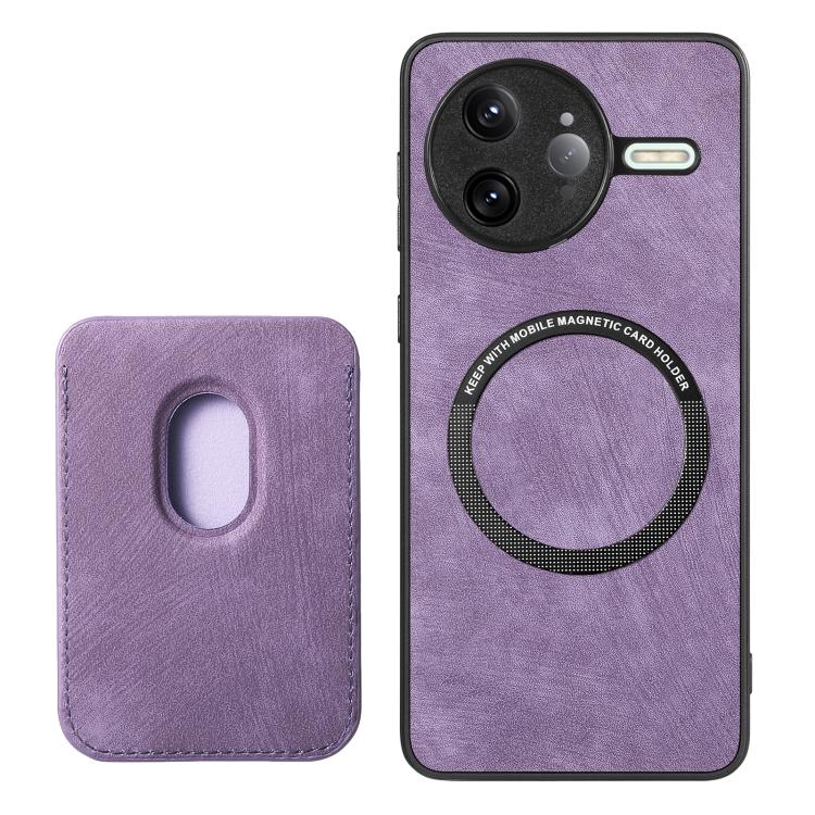 For Redmi K80 Pro Retro Leather Card Bag Magnetic Phone Case