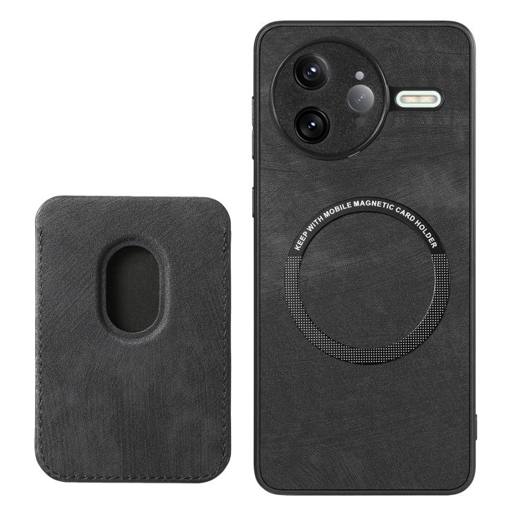 For Redmi K80 Pro Retro Leather Card Bag Magnetic Phone Case