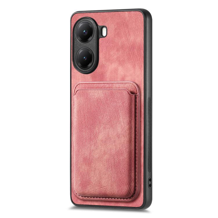 For Redmi Turbo 4 Retro Leather Card Bag Magnetic Phone Case
