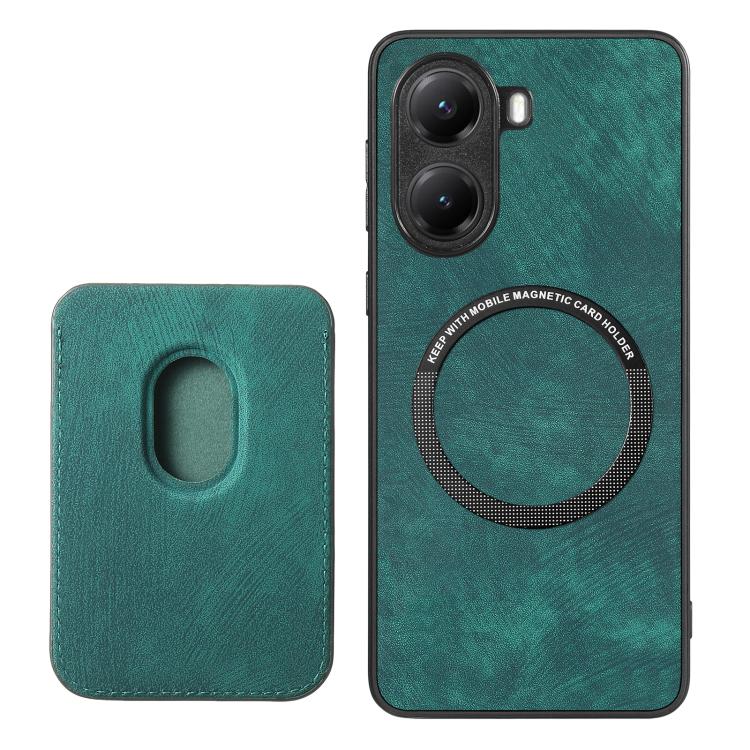 For Xiaomi Poco X7 Pro Retro Leather Card Bag Magnetic Phone Case