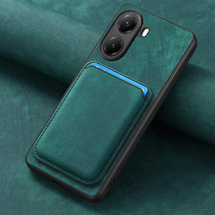 For Xiaomi Poco X7 Pro Retro Leather Card Bag Magnetic Phone Case