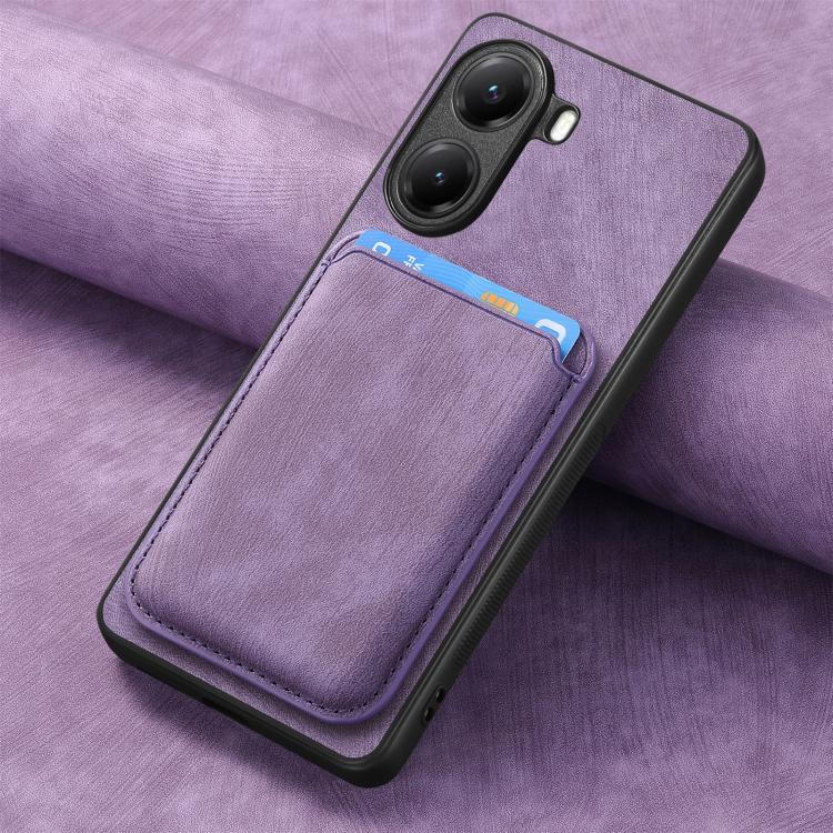 For Xiaomi Poco X7 Pro Retro Leather Card Bag Magnetic Phone Case