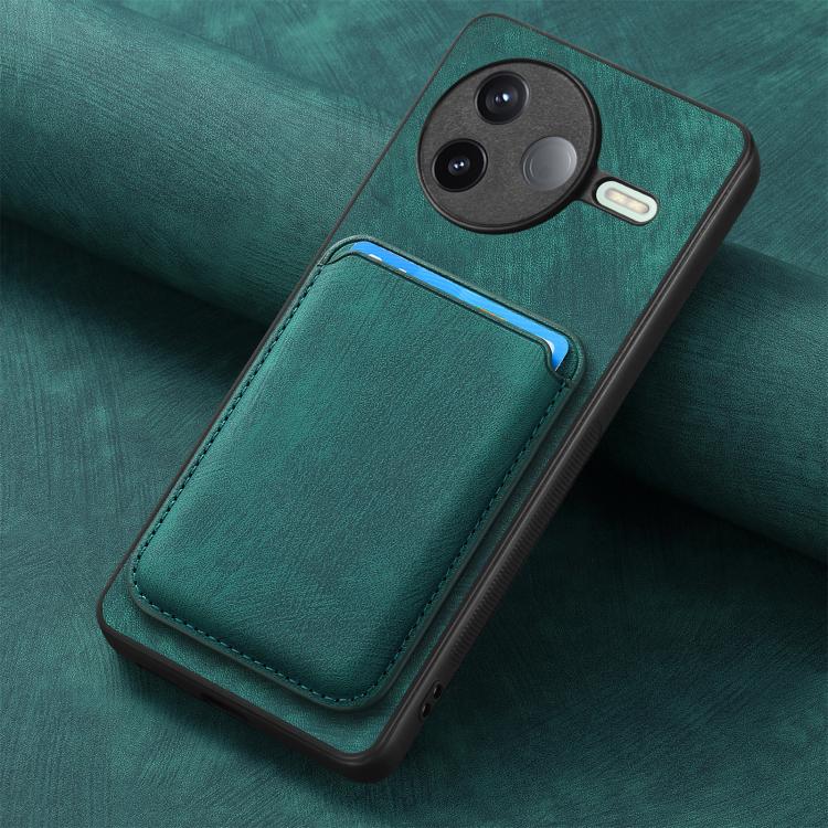 For Redmi K80 / Poco F7 Pro Retro Leather Card Bag Magnetic Phone Case