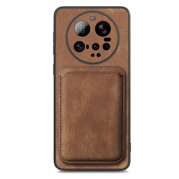 For Xiaomi 15 Ultra Retro Leather Card Bag Magnetic Phone Case