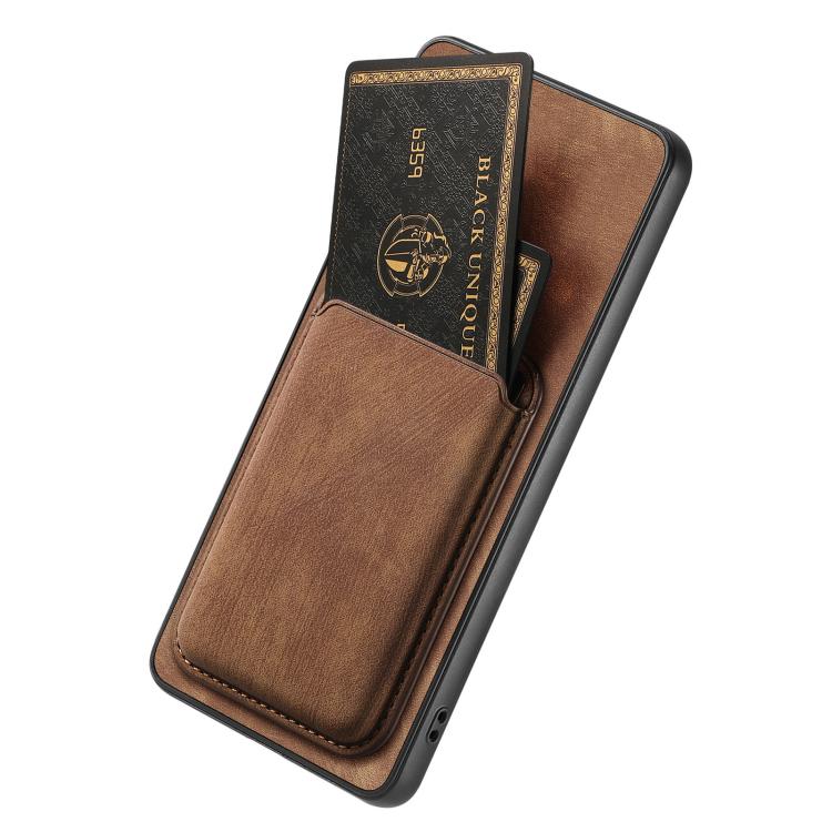 For Xiaomi 15T Retro Leather Card Bag Magnetic Phone Case