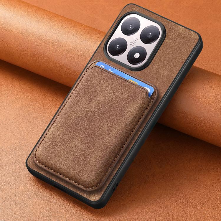 For Xiaomi 15T Retro Leather Card Bag Magnetic Phone Case