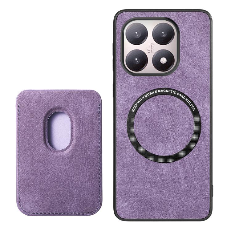 For Xiaomi 15T Retro Leather Card Bag Magnetic Phone Case