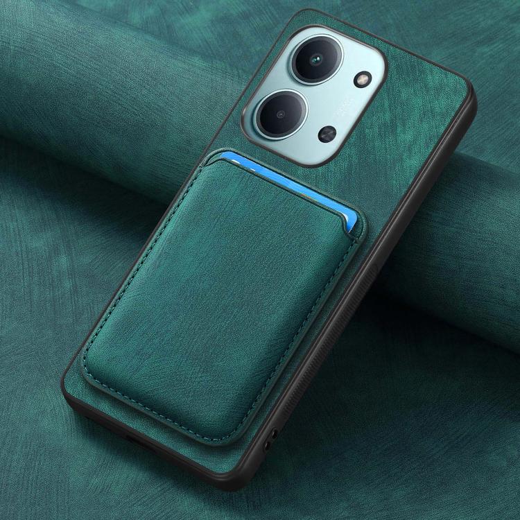 For Redmi 15C 5G / 4G Global 171mm Retro Leather Card Bag Magnetic Phone Case