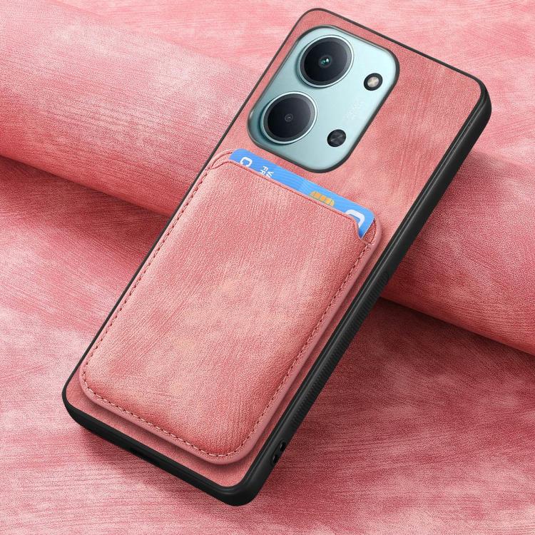 For Redmi 15C 5G / 4G Global 171mm Retro Leather Card Bag Magnetic Phone Case