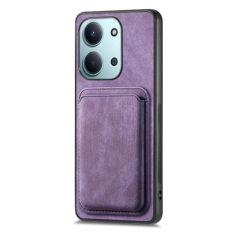 For Redmi 15C 5G / 4G Global 171mm Retro Leather Card Bag Magnetic Phone Case