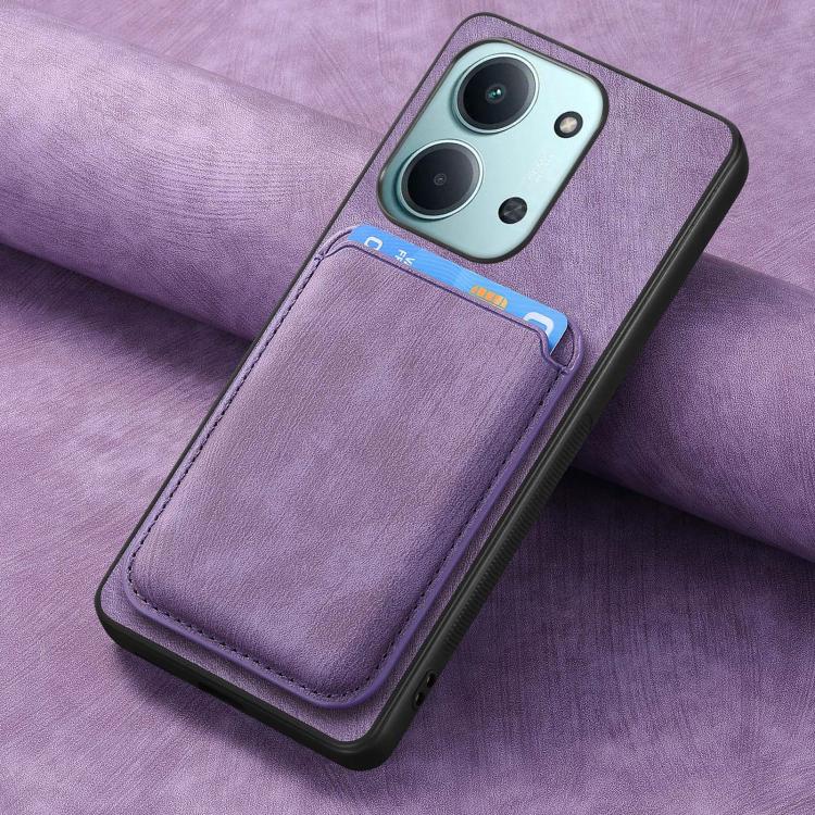 For Redmi 15C 5G / 4G Global 171mm Retro Leather Card Bag Magnetic Phone Case