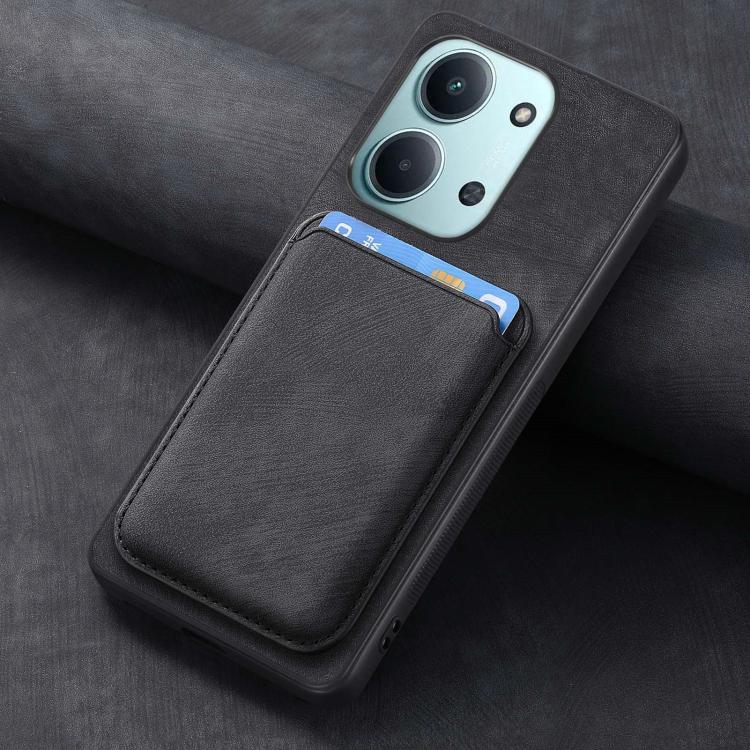 For Redmi 15C 5G / 4G Global 171mm Retro Leather Card Bag Magnetic Phone Case
