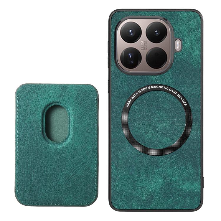 For Xiaomi 15T Pro Retro Leather Card Bag Magnetic Phone Case