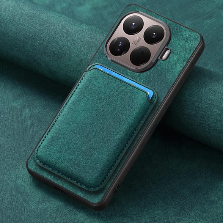 For Xiaomi 15T Pro Retro Leather Card Bag Magnetic Phone Case